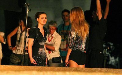  Blake & Leighton on set of "Gossip Girl" (July 8th)
