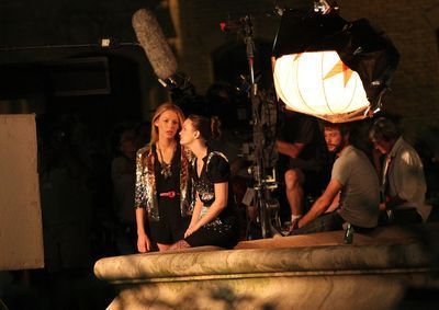  Blake & Leighton on set of "Gossip Girl" (July 8th)