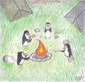 Camping - penguins-of-madagascar fan art