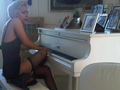 GAGA played John Lennon's Piano - lady-gaga photo
