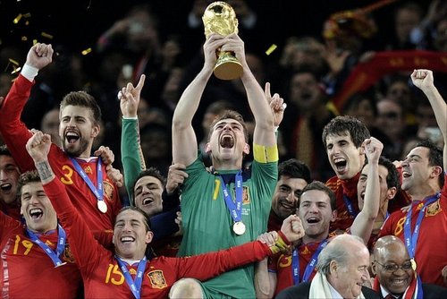Image result for Pics of spain winning the worldcup