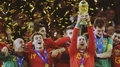 Spaniards celebrating  - fifa-world-cup-south-africa-2010 fan art
