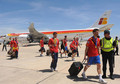 Spanish Football Team Arrives at Barajas Airport - fifa-world-cup-south-africa-2010 photo