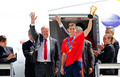 Spanish Football Team Arrives at Barajas Airport - fifa-world-cup-south-africa-2010 photo