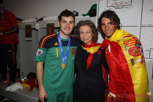  Spanish team with Rafa Nadal