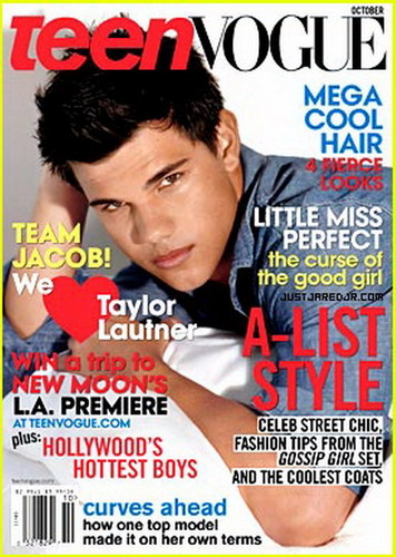  TAYLOR LAUTNER ON THE COVER OF TEEN VOGUE