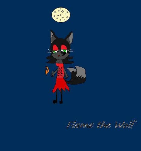  flame as a wolf