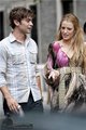 Blake Lively & Chace Crawford on set July 14th - gossip-girl photo