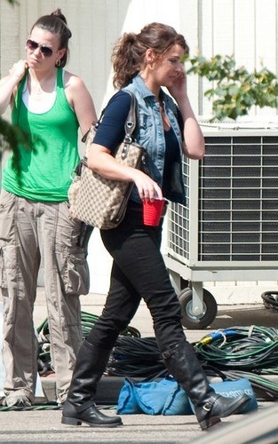 Katherine Heigl on the set of "One For the Money"
