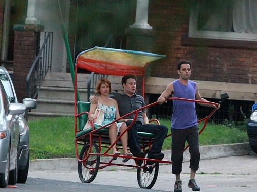  Michelle Williams & Seth Rogen on the Set from her new Movie "Take This Waltz"