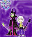 Riku and Maleficent - kingdom-hearts fan art