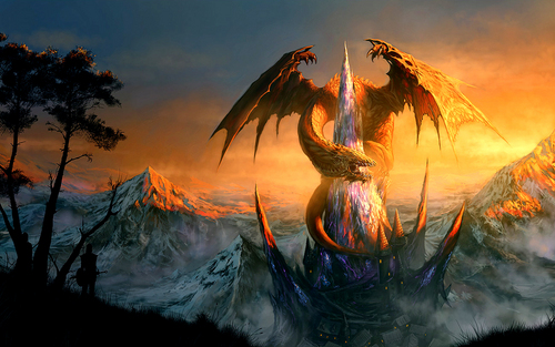  Dragon achtergrond