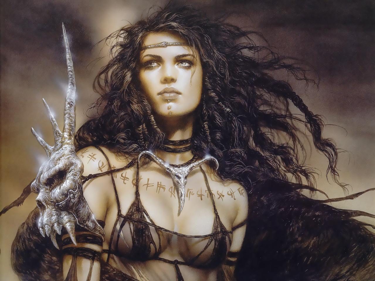 women warrior Luis royo fantasy art