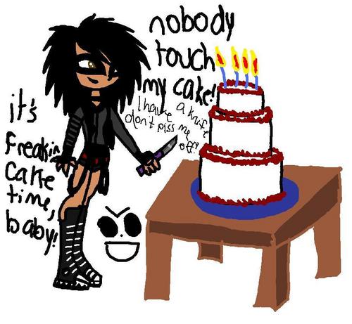  NoBody Touch Onyx's Cake!!!
