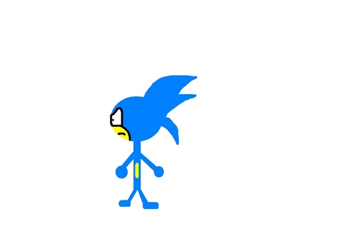  Sonic as a stick figure