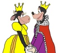 King Goofy and Queen Clarabelle Cow - disney fan art