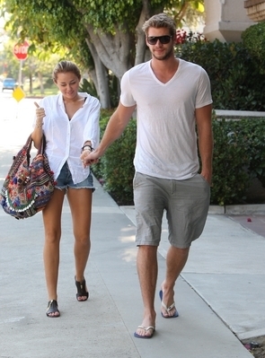  Liam & Miley out in Studio City