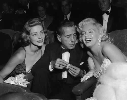  Marilyn, Humphrey Bogart and Lauren Bacall