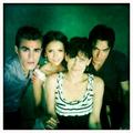 Paul Wesley, Nina, Mama Wesley and Ian Somerhalder at Photoshoot - damon-salvatore photo