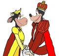 Prince Goofy and Princess Clarabelle - disney fan art