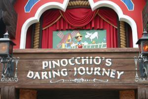  The pinocchio ride in fantsy land