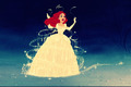 Ariel in Cinderella's dress - disney-princess fan art