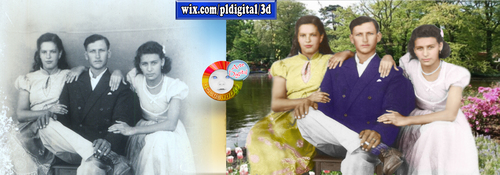 Coloring and restoring a photo