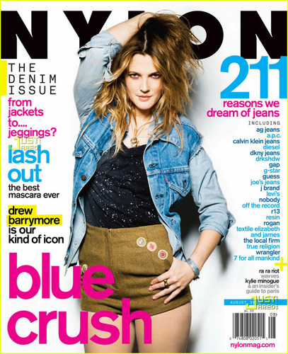  Drew Barrymore Covers 'Nylon' August 2010
