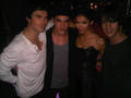 Ian, Michael,  Nina, & Steven at the EW Party - the-vampire-diaries photo