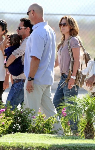 Jennifer arriving in Mexico with her family 7/22/10