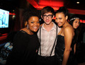 Naya, Jenna and Kevin @ The Nerd Party Hosted by Zachary Levi - glee photo