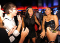 Naya, Jenna and Kevin @ The Nerd Party Hosted by Zachary Levi - glee photo