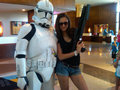 Nina Dobrev & A Storm Trooper - Comic Con '10 - the-vampire-diaries photo