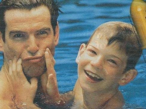  Pierce with his Son in the water