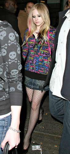 Avril Lavigne Leaving Crystal Club In London