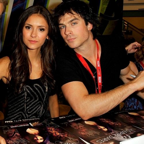  Comic Con The Vampire Diaries Ian & Nina