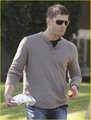 Jensen [on set] - supernatural photo