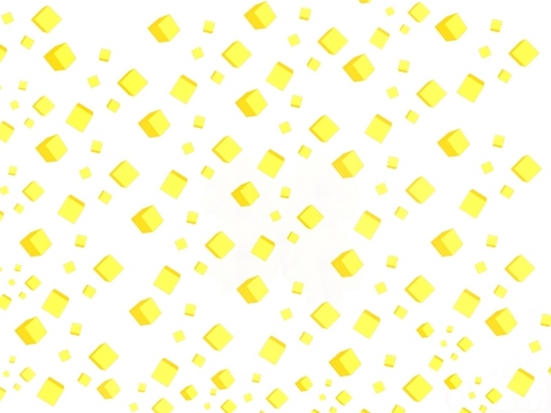  随意 yellow cubes