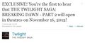 'Breaking Dawn - Part 2' Release Date Revealed  - twilight-series photo
