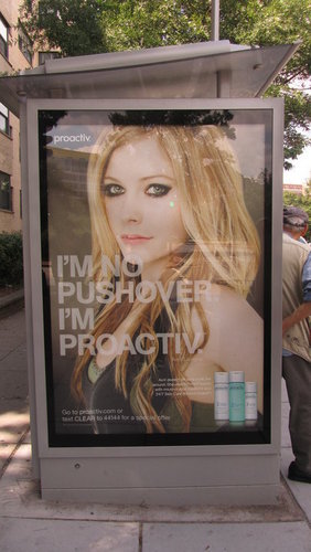  Avril's Proactive bus poster!