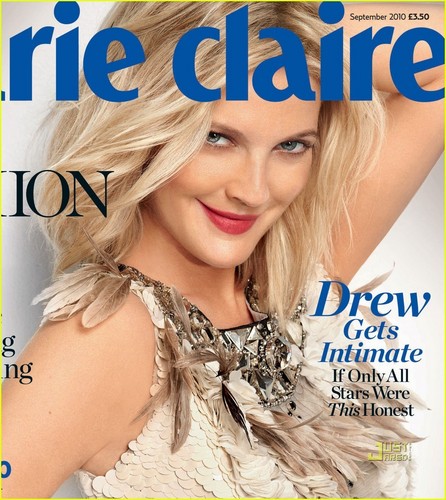 Drew Barrymore Covers 'Marie Claire UK' September 2010