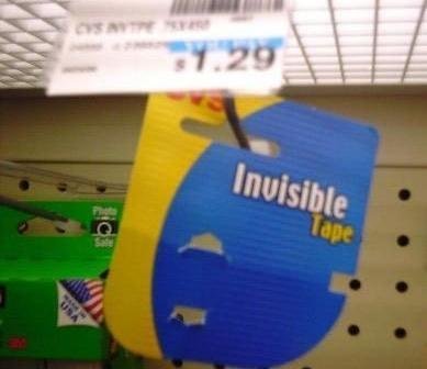  Invisible tape