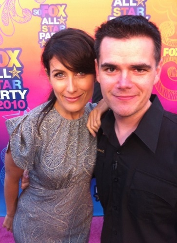 Lisa At Fox Party with Ausiello
