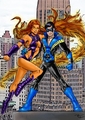 Nightwing and Starfire - dc-comics photo