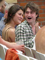 Daniel with Olive at Cricket  - harry-potter photo