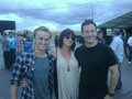 HP Wrap Party, Tom and Jason with fan - harry-potter photo