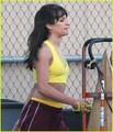 Lea Michele Channels Britney in 'Baby One More Time'! - glee photo