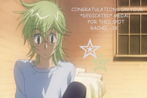  CONGRATULATIONS ON YOUR DEDICATED MEDAL FOR THIS SPOT RACHEL <33
