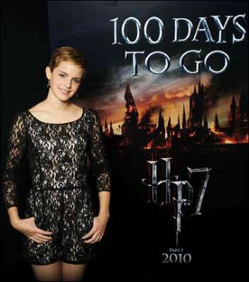  Emma Watson new pic HP7 - 100 days to go
