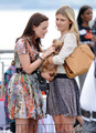 Gossip Girl - Season 4 - Set Photos of Leighton Meester and Clemence Posey - gossip-girl photo